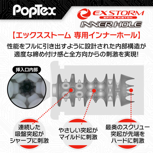 POPTEX エックスストーム専用インナーホール 取り替え用ホール 本体別売り画像3