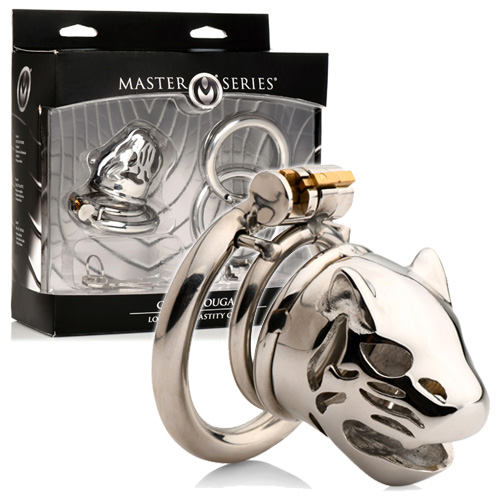Caged Cougar Locking Chastity Cage