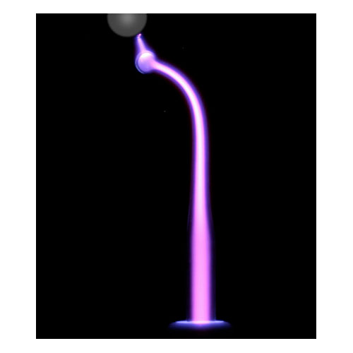 ネオン管特有の電気ノイズと光で電流刺激を与える　ネオンワンド 黒画像4
