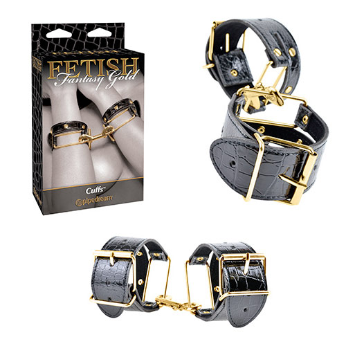 Fetish Fantasy Gold Cuffs ゴールドカフス画像2