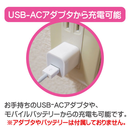 USB充電式ピンクローター画像5