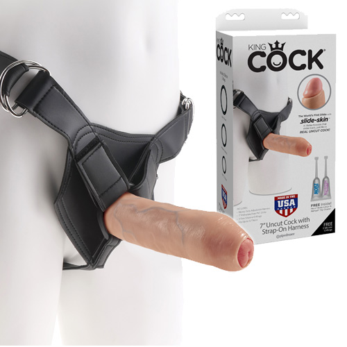 King Cock Strap-On Harness 7インチ アンカットタイプ