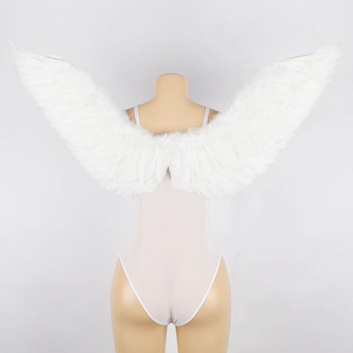 ぽちゃサイズ 天使の羽根つきセクシーテディ 3L 5L画像4