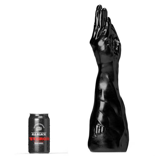 All Black Steroid Fisting Dildo Backstroke 40.5×8.9cm画像2