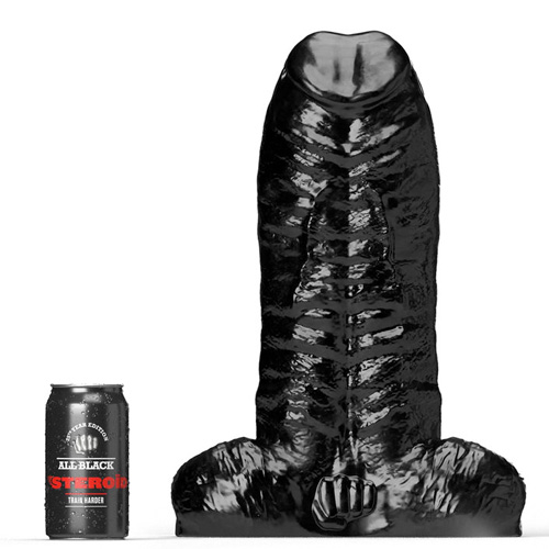 All Black Steroid Anal Dildo Personal Trainer 36×11.5cm画像2