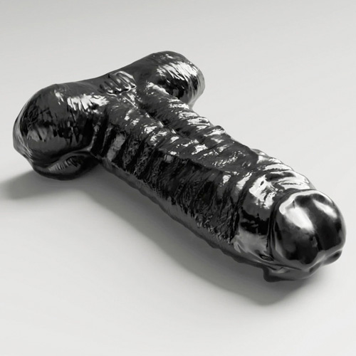 All Black Steroid Anal Dildo Personal Trainer 36×11.5cm画像4