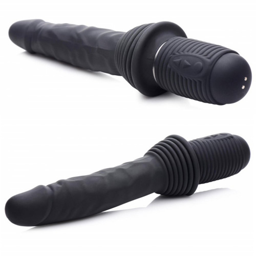 10X Thrust Master Vibrating and Thrusting Dildo with Handle画像3