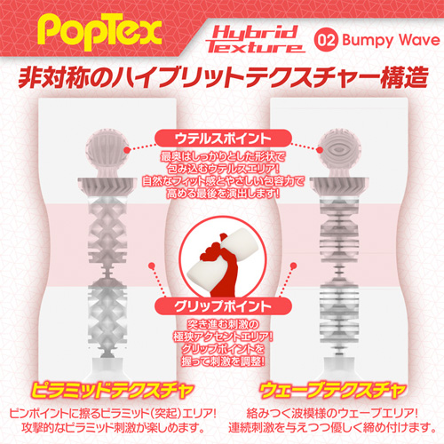 POPTEX Hybrid Texture02 Bampy wave ハイブリットテクスチャーバンピーウェーブ画像2