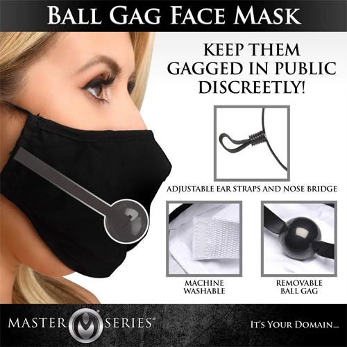 Under Cover Ball Gag Face Mask画像2