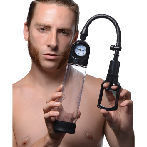 Trigger Penis Pump With Built-In Pressure Gauge 圧力計内蔵 トリガーペニスポンプ画像6