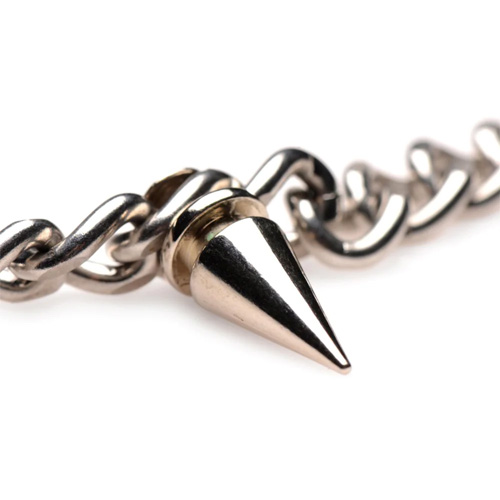 Punk Spiked Necklace Silver スパイク パンク ネックレス画像4
