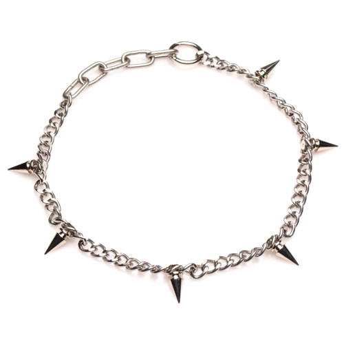 Punk Spiked Necklace Silver スパイク パンク ネックレス画像3