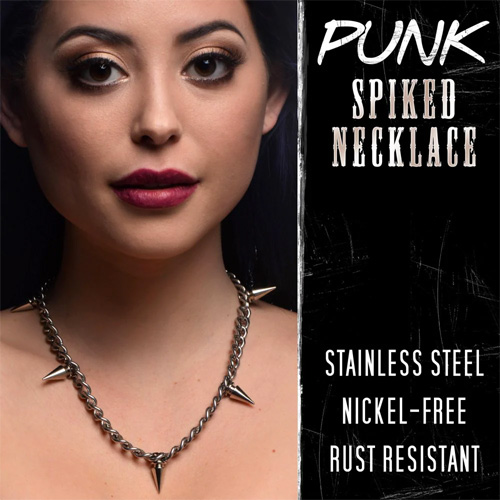 Punk Spiked Necklace Silver スパイク パンク ネックレス画像7