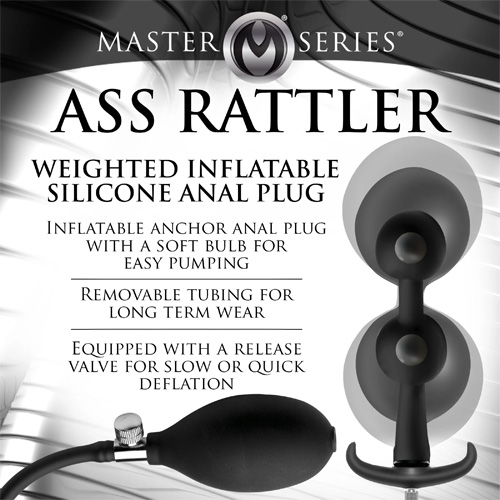 Ass Rattler Weighted Inflatable Silicone Anal Plug画像3