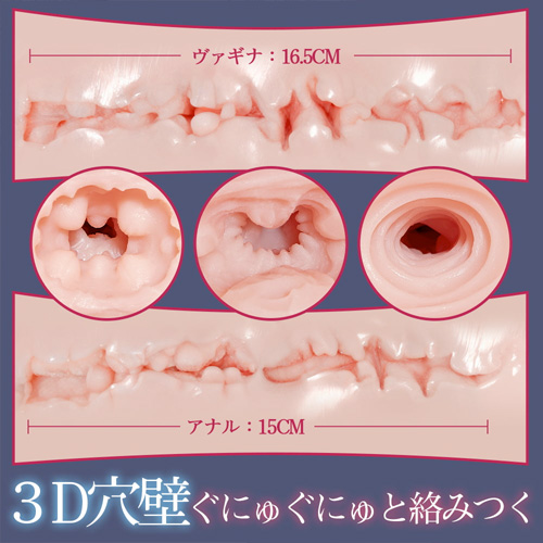 等身大 丸い美尻 つるり肌リアル系 2穴 10kg 据置型 TPE 非貫通 大型オナホ画像5