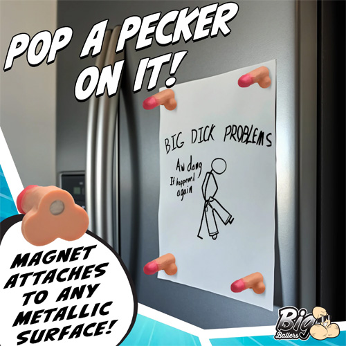 Magnetic Snap-On Peckers 4 Pack画像3