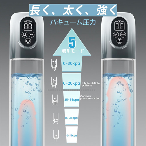 電動ポンプ式チントレ 強力吸引 勃起力増強 ペニスポンプ画像5