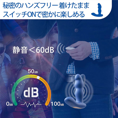 360度回転とW振動で前立腺責め 完全防水 装着式 アナルバイブ画像6
