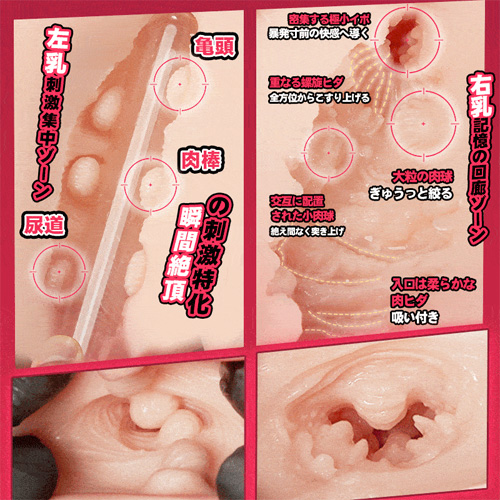 両乳首に挿入できるオッパイオナホ Gカップデカ乳輪 乳首挿入 4kg画像4