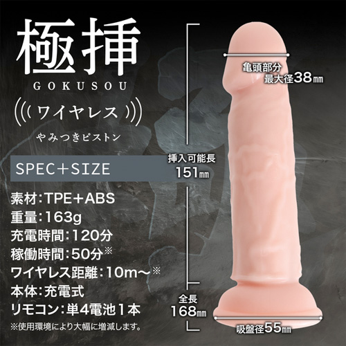 極挿ワイヤレス ピストン＆ヘッドバイブ画像5