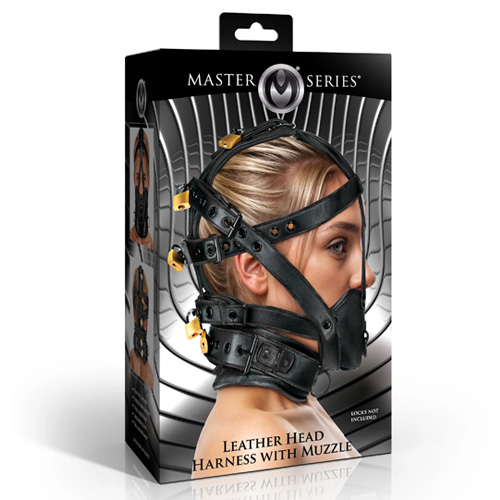 Leather Head Harness with Muzzle画像6