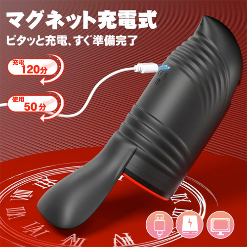 玉揉ライダー 360度回転吸引 亀頭責め 睾丸マッサージ 電動オナホ画像5