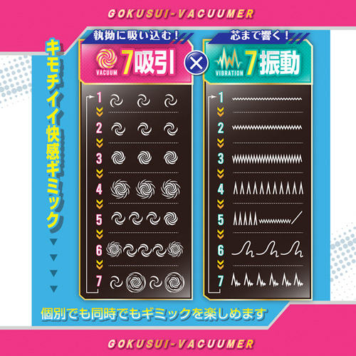 吸引振動電動オナホ ゴク吸バキューマー画像6