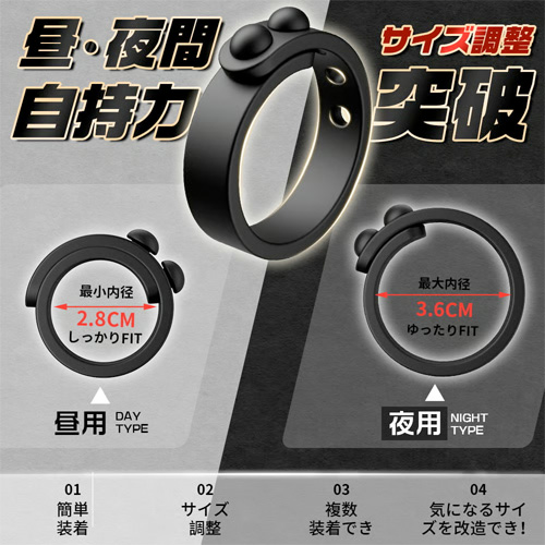 三重装甲 勃ち守り 耐久力強化 3種サイズ コックリングセット画像4