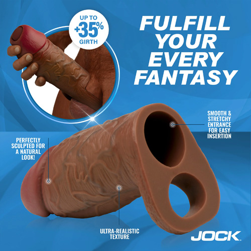 ソッコーデカくなりてぇか？ Enhancers Silicone Penis Extension Sleeve画像3