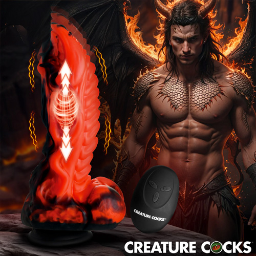 Dragon Thrust Thrusting ＆ Vibrating Silicone Dildo画像5
