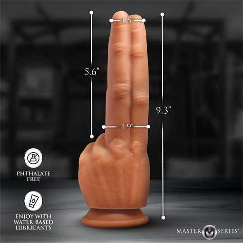 The Pleaser Double Finger Silicone Dildo画像5