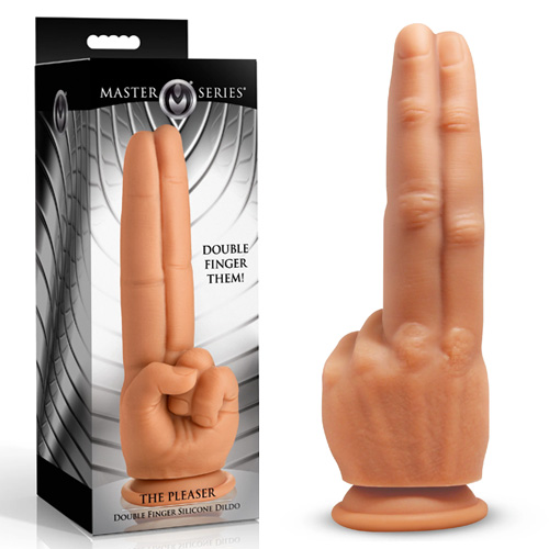 The Pleaser Double Finger Silicone Dildo画像7