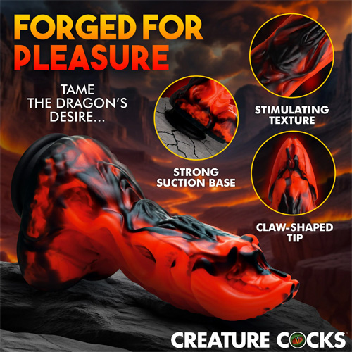 Dragon Thrust Thrusting ＆ Vibrating Silicone Dildo画像2