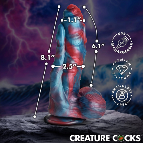 Hydra X Vibrating Silicone Dildo画像3