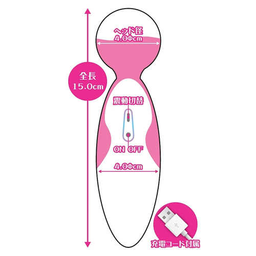 ピンキーオルガスマッシュ 本体+アタッチメント2個セット画像2