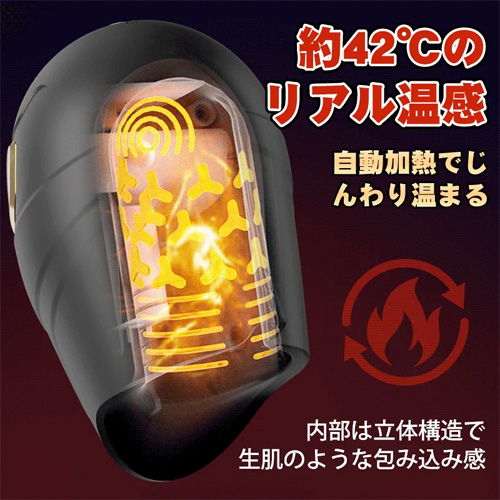 F1ヘルメット型バイブ 10段階タッピング 亀頭加熱刺激 App連動 ペニスバイブ画像4