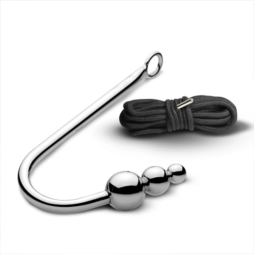 Roped Beaded Anal Hook With Rope画像5