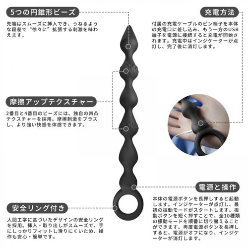 ツインローターアナルビーズバイブ画像2