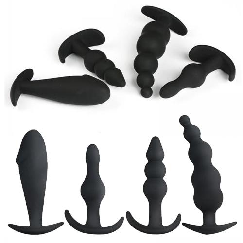 シリコン製アナルプラグ 4点セット画像3