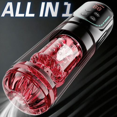 即搾無双 フェラ肉舌 ピストン 正反回転 吸引 IPX6防水 電動オナホール画像3