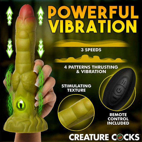 Eyegor Thrusting & Vibrating Silicone Dildo画像3