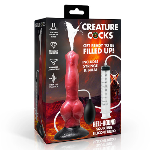 射精ディルド Hell Hound Squirting Silicone Dildo画像7