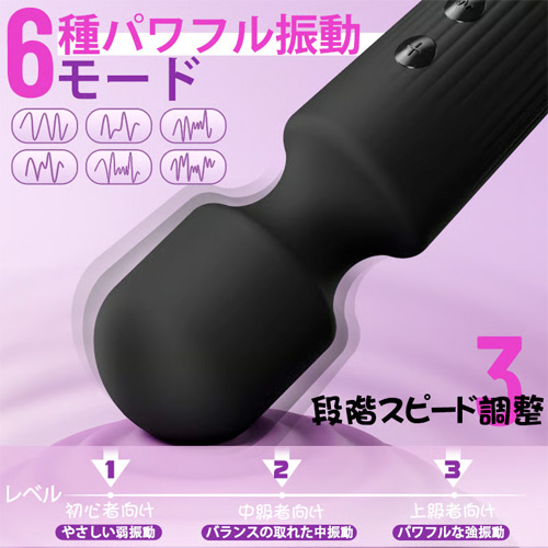 ラウンドヘッド型 ハンディサイズマッサージャーワンド画像4