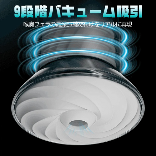 オムニハグ 全方位密着 9段階吸引 二段締め 喉奥フェラ再現 電動オナホ画像2