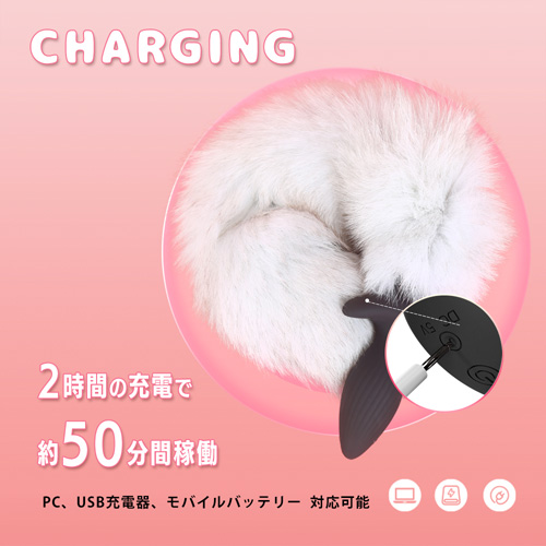 尻尾付き電動アナルプラグ アニマルプラグ画像7