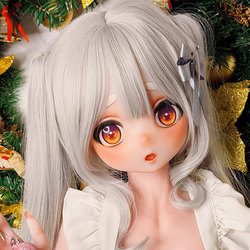 ElsaBabe フリルエプロン 銀髪ダッチワイフ 140cm琥珀色の瞳 アニメラブドール 可憐な妹