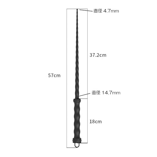 一本鞭 尿道サウンディングスティック スレッドシリコンウィップ画像5