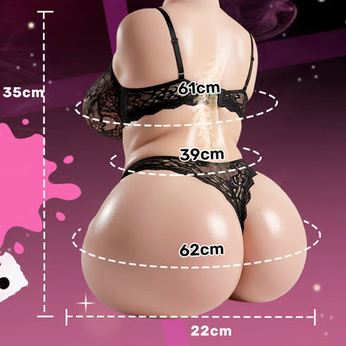 二層ジェルおっぱい 二穴トルソー型 骨格仕様 TPE製 5kg 大型オナホール画像7