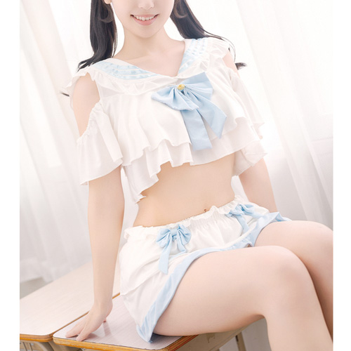 DOLCE pink スクールコス えちえちセーラー フリル画像3