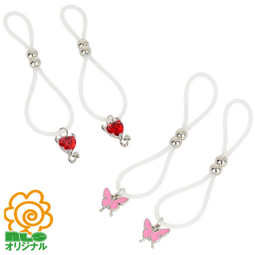 クリスタル乳首飾り